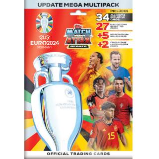 Futbalové karty Topps Match Attax UEFA EURO 2024 Mega Multipack UPDATE