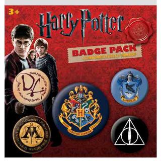 Harry Potter Hogwarts Odznaky (5-Pack)