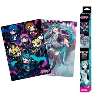 Hatsune Miku Chibi Posters 2-Pack 52 x 38 cm