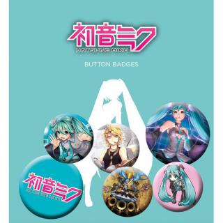 Hatsune Miku Odznaky Mix 6-Pack
