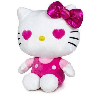 Hello Kitty 50th Anniversary Plush Figure Pink Bow Pink Shirt 36 cm