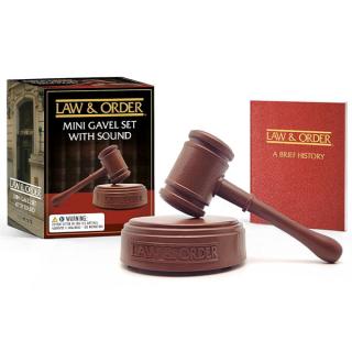 Law & Order: Mini Gavel Set with Sound Miniature Editions