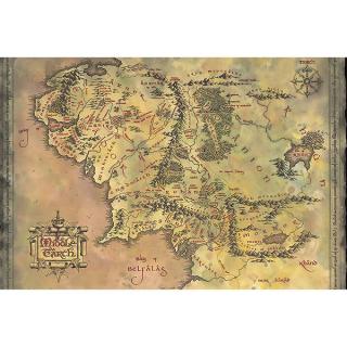 Lord of the Rings Middle-earth Map Poster 91,5 x 61 cm (Pyramid International)