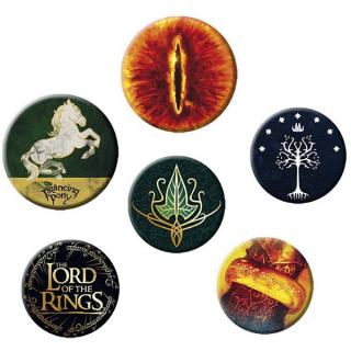 Lord of the Rings Odznaky Symbols 6-Pack