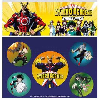 My Hero Academia Characters Odznaky (5-Pack)