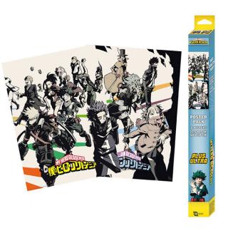 My Hero Academia Heroes/Villains Posters 2-Pack 52 x 38 cm