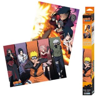 Naruto Shippuden Groups Posters 2-Pack 52 x 38 cm