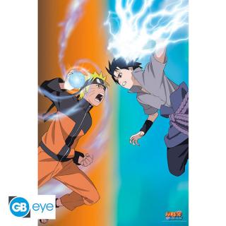 Naruto Shippuden Naruto vs Sasuke Poster 91,5 x 61 cm