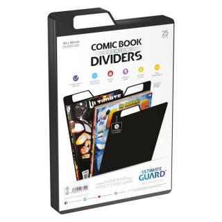 Oddeľovač na komiksy Ultimate Guard Premium Comic Book Dividers Black (25)