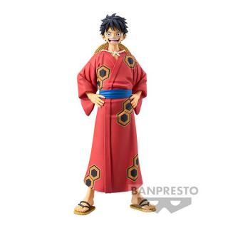 One Piece DXF Grandline Men PVC Statue Monkey D. Luffy Yukata Version 16 cm