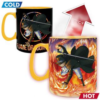 One Piece Luffy & Sabo Šálka Heat Change 460 ml