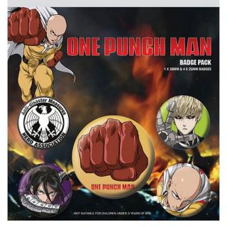 One-Punch Man Destructive Odznaky 5-Pack