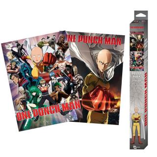 One-Punch Man Saitama and Genos Posters 2-Pack 52 x 38 cm