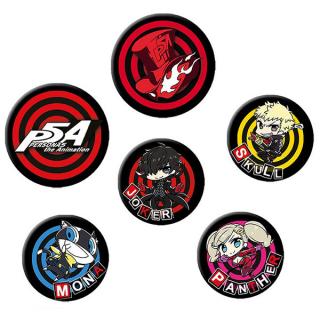 Persona 5 Odznaky Phantom Thieves Chibi 6-Pack