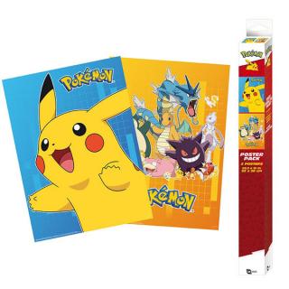 Pokémon Colourful Characters Posters 2-Pack 52 x 38 cm