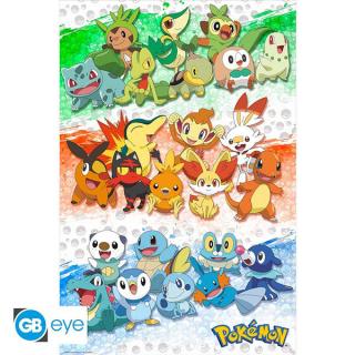 Pokémon First Partners Poster 91,5 x 61 cm