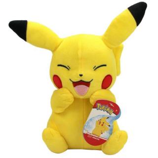 Pokémon Pikachu Sitting Eyes Closed Plush Figure 20 cm