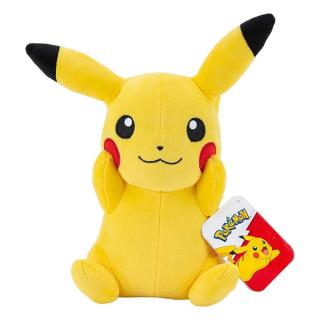 Pokémon Pikachu Sitting Eyes Open Plush Figure 20 cm