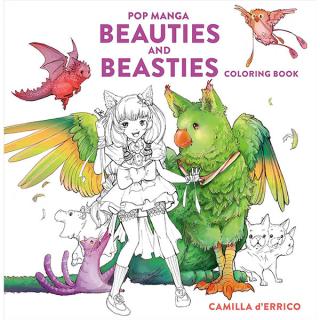 Pop Manga Beauties and Beasties Coloring Book