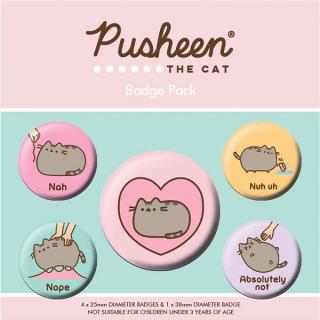Pusheen The Cat Odznaky (5-Pack)