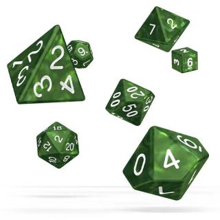 Sada kociek na RPG: Oakie Doakie Dice RPG Set Marble - Green (7 ks)