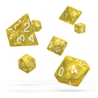 Sada kociek na RPG: Oakie Doakie Dice RPG Set Marble - Yellow (7 ks)