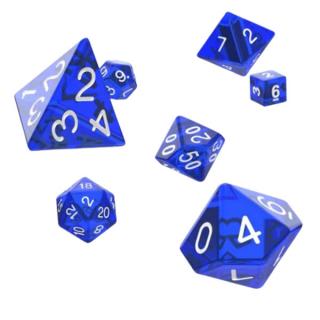 Sada kociek na RPG: Oakie Doakie Dice RPG Set Translucent - Blue (7 ks)