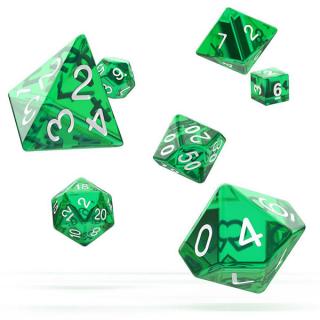 Sada kociek na RPG: Oakie Doakie Dice RPG Set Translucent - Green (7 ks)