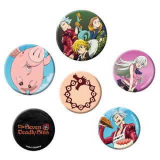 Seven Deadly Sins Odznaky Mix (6-Pack)