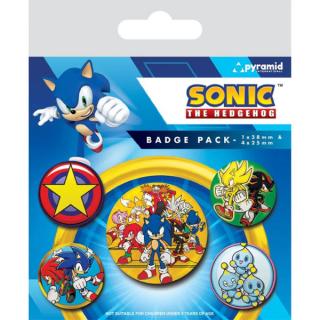 Sonic The Hedgehog (Speed Team) Odznaky 5-Pack