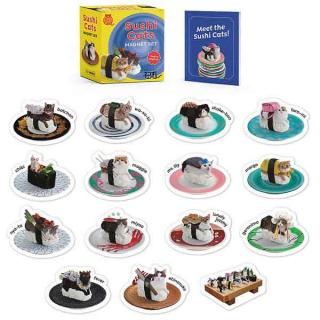 Sushi Cats Magnet Set: Theyre Magical! (Miniature Editions)