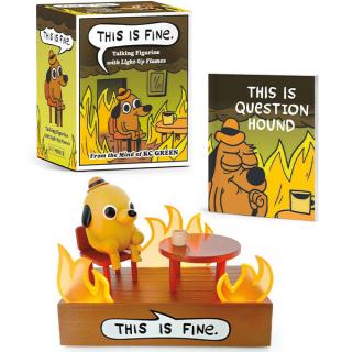 This Is Fine Talking Figurine: With Light and Sound! (Miniature Editions)