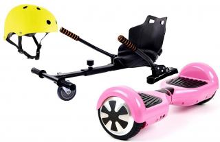 Aboard hoverboard 6,5  Pink Bluetooth s hoverkartom  + Prilba zdarma Prilba: žltá prilba