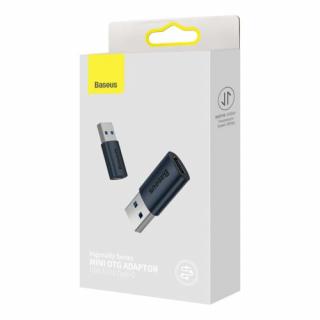 Baseus Converter Ingenuity Series Mini OTG Adaptor USB-A 3.1 Male to Type-C Female Blue (ZJJQ000103)