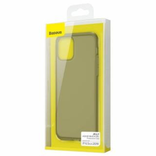 Baseus iPhone 11 Pro Max case Jelly Liquid Silica Gel Protective Transparent čierna (WIAPIPH65S-GD01)