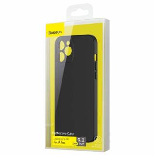 Baseus iPhone 12 Pro case Liquid Silica Gel čierna (WIAPIPH61P-YT01)