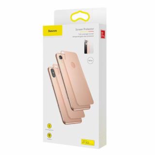 Baseus iPhone Xr 0.3 mm Full coverage curved T-Glass rear Protector biela (SGAPIPH61-BM02)