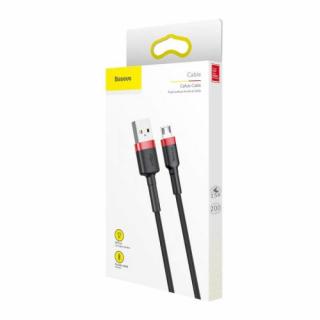Baseus Micro USB Cafule Cable 1.5A 2m Red + čierna (CAMKLF-C91)