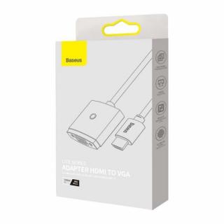 Baseus Video Tool Lite Series plug adapter HDMI to VGA + mini jack 3.5mm / micro USB power supply čierna (WKQX010101)