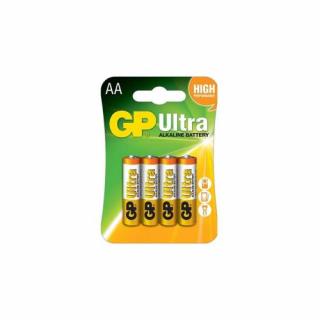GP Battery (AA) Alkaline ULTRA LR6/AA 15AU-U4, (4 batteries / blister) 1.5V