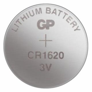 GP Battery (CR1620) Lithium coin, CR1620-7U5 (5 batteries / blister) 3V