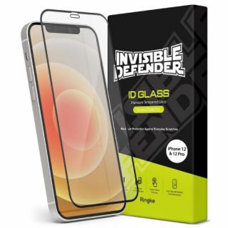 Ringke iPhone 12/12 Pro Screen Protector Invisible Defender ID Tempered Glass čierna