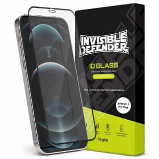 Ringke iPhone 12 Pro Max Screen Protector Invisible Defender ID Tempered Glass čierna