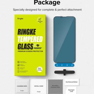Ringke iPhone 14 Plus/13 Pro Max Screen Protector Privacy Tempered Glass with installation jig čierna