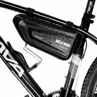 WILDMAN Bicycle Bag E4 Road Bicycle Rear Frame Hard Bag, vodeodolné, 1.5L, čierna