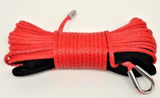 Syntetické lano na navijak 15m 5mm Červené