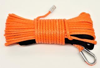 Syntetické lano na navijak 15m 5mm Oranžové