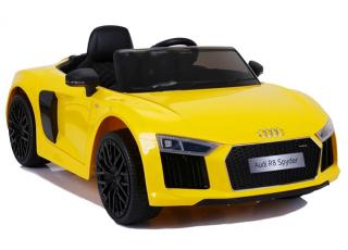 Detské elektrické autíčko Megacar Audi R8 JJ2198, 2x45W, 2x6V 7Ah, žlté