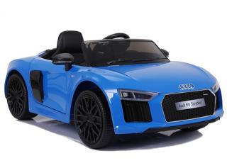 Detské elektrické autíčko Megacar Audi R8 Spyder, 2x45W, 2x6V 4,5Ah, modré lakované