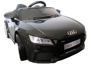 Detské elektrické autíčko MEGACAR AUDI TT RS, 2 x 35W, 12V, čierne (detské elektrické autíčko )